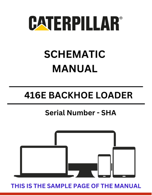 Discover the CAT 416E Backhoe Loader Schematic Manual for S/N - SHA. Access detailed diagrams and specifications to enhance your equipment maintenance.