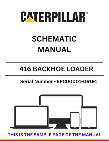 Discover the CAT 416 Backhoe Loader Schematic Manual for S/N 5PC00001-06191, featuring detailed diagrams and insights powered by the T4.236 diesel engine.