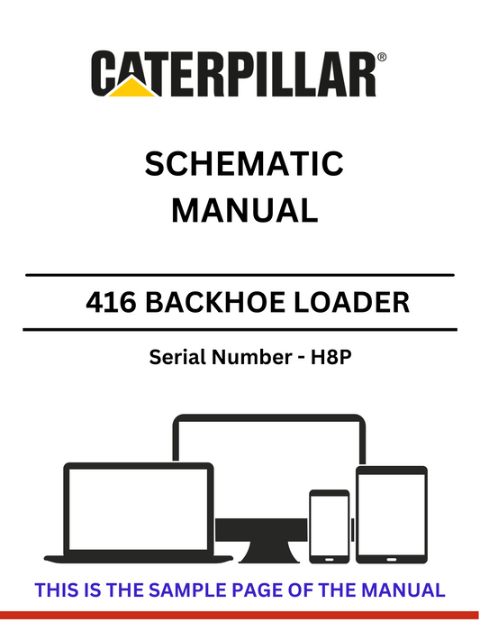 Discover the CAT 416 Backhoe Loader Schematic Manual (S/N - H8P) for detailed insights and maintenance tips. Enhance your equipment's performance today.