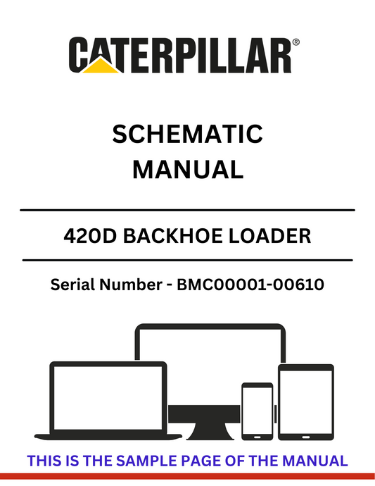 Discover the CAT 420D Backhoe Loader Schematic Manual for S/N BMC00001-00610, powered by the reliable 3054 engine. Access detailed diagrams and specifications.
