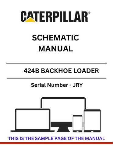 Discover the CAT 424B Backhoe Loader Schematic Manual (S/N - JRY) for detailed insights and technical guidance. Perfect for operators and technicians alike.