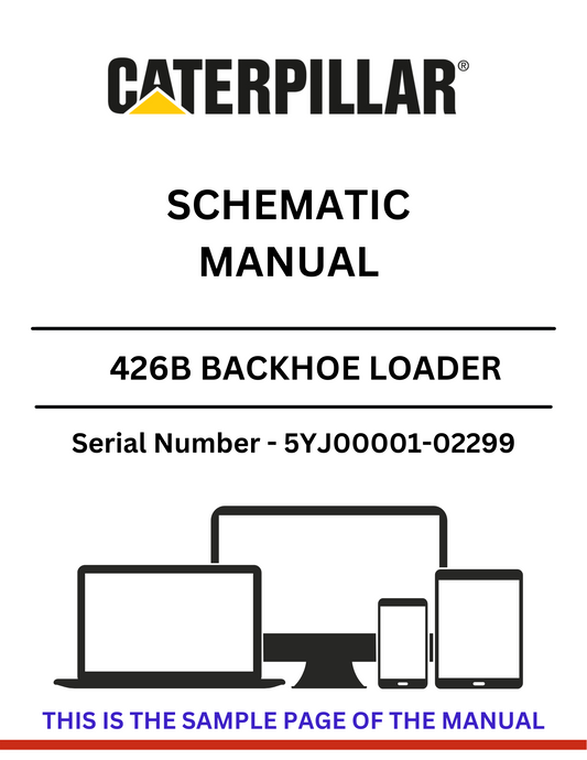 Discover the CAT 426B Backhoe Loader Schematic Manual for S/N 5YJ00001-02299. Access detailed diagrams and specifications to enhance your equipment knowledge.