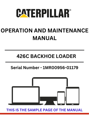 Discover the comprehensive operation and maintenance manual for the CAT 426C Backhoe Loader, powered by the 3054 engine. Essential for optimal performance.