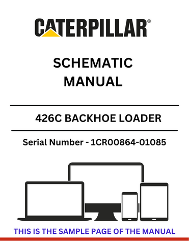  Discover the CAT 426C Backhoe Loader Schematic Manual for S/N 1CR00864-01085, powered by the reliable 3054 engine. Access essential diagrams and specifications.