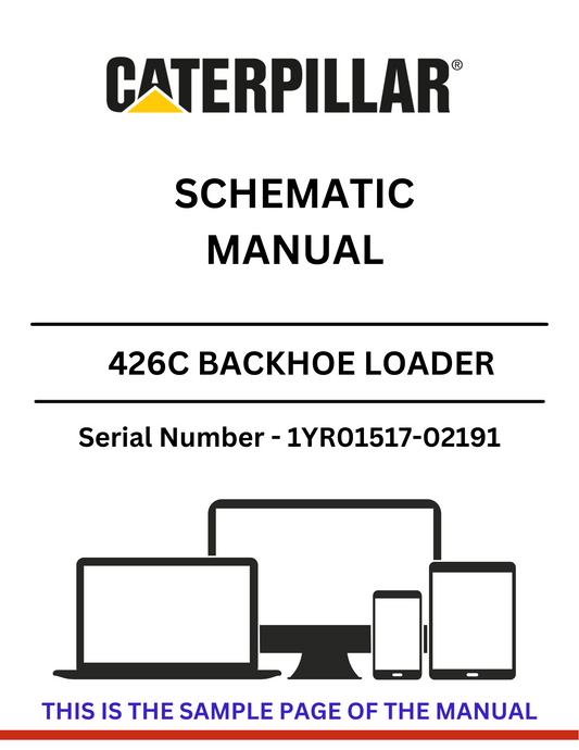  Discover the CAT 426C Backhoe Loader Schematic Manual for S/N 1YR01517-02191, powered by the reliable 3054 engine. Access essential diagrams and specifications.