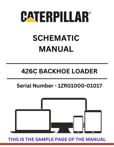Discover the CAT 426C Backhoe Loader Schematic Manual for S/N 1ZR01000-01017, powered by the reliable 3054 engine. Access essential diagrams and specifications.