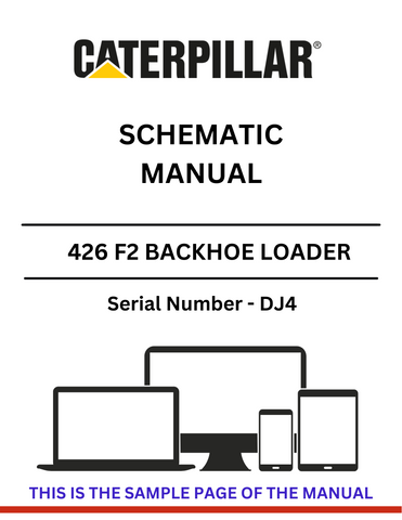 Discover the CAT 426 F2 Backhoe Loader Schematic Manual (S/N - DJ4). Access detailed diagrams and technical information for efficient maintenance and repairs.