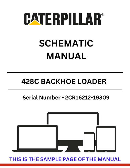 Discover the CAT 428C Backhoe Loader Schematic Manual for S/N 2CR16212-19309, powered by the reliable 3054 engine. Access essential diagrams and specifications.
