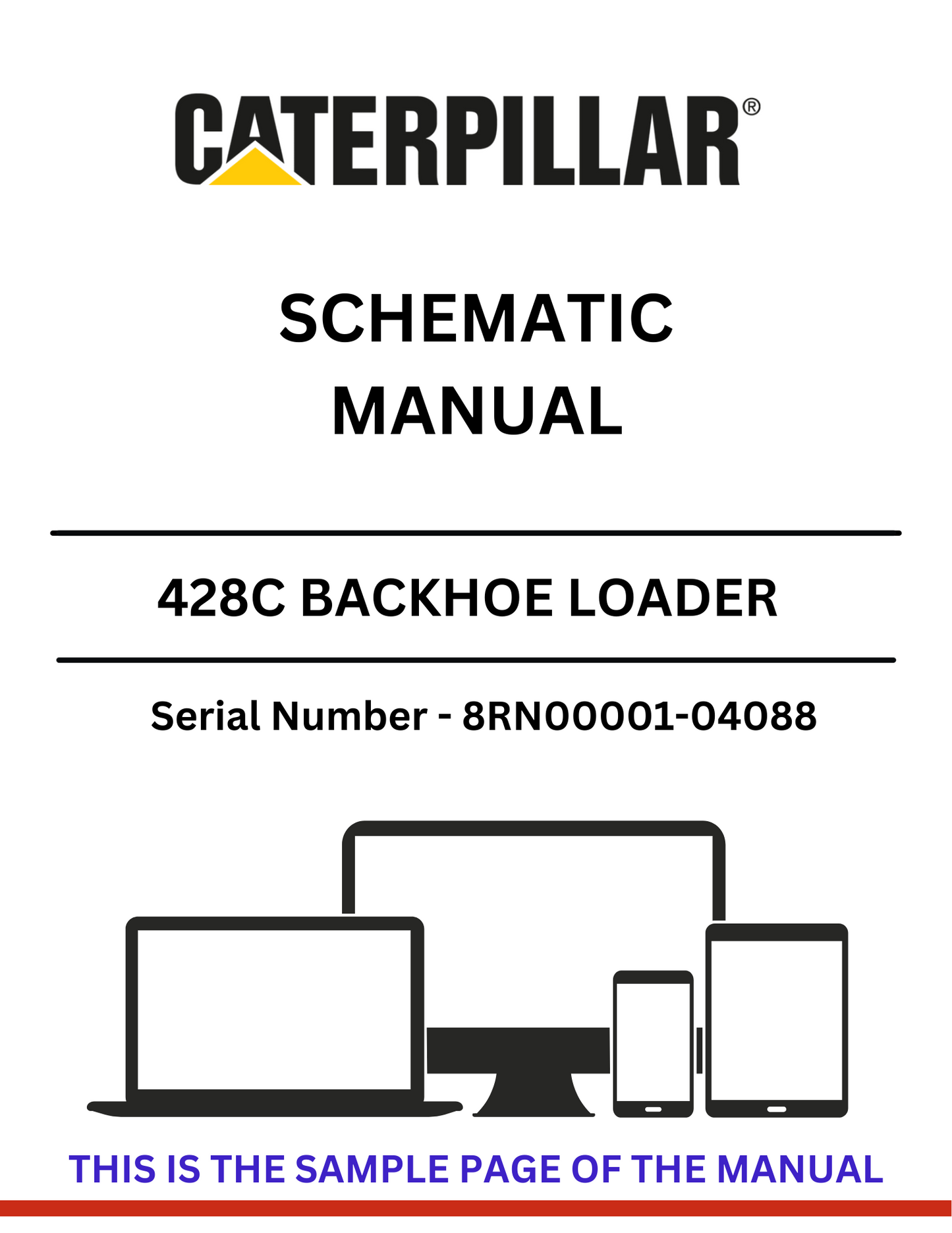 Discover the CAT 428C Backhoe Loader Schematic Manual for S/N 8RN00001-04088, powered by the reliable 3054 engine. Access essential diagrams and specifications.