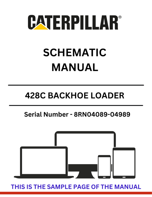 Discover the CAT 428C Backhoe Loader Schematic Manual for S/N 8RN04089-04989, powered by the reliable 3054 engine. Access essential diagrams and specifications.