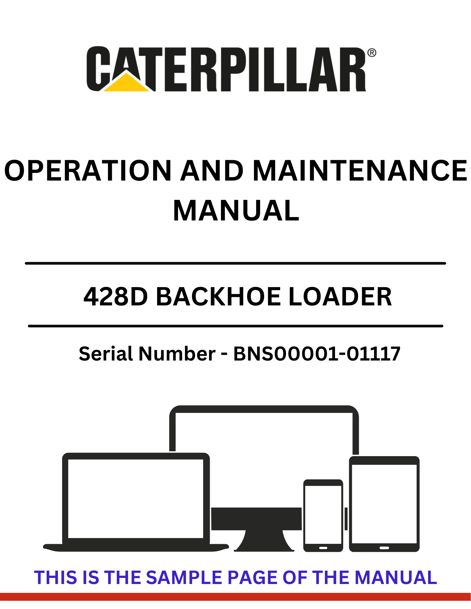 Discover the comprehensive operation and maintenance manual for the CAT 428D Backhoe Loader, powered by the 3054 engine. Ensure optimal performance and longevity.
