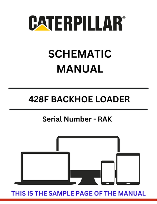 Discover the CAT 428F Backhoe Loader Schematic Manual for S/N RAK. Access detailed diagrams and specifications to enhance your equipment maintenance and repair.