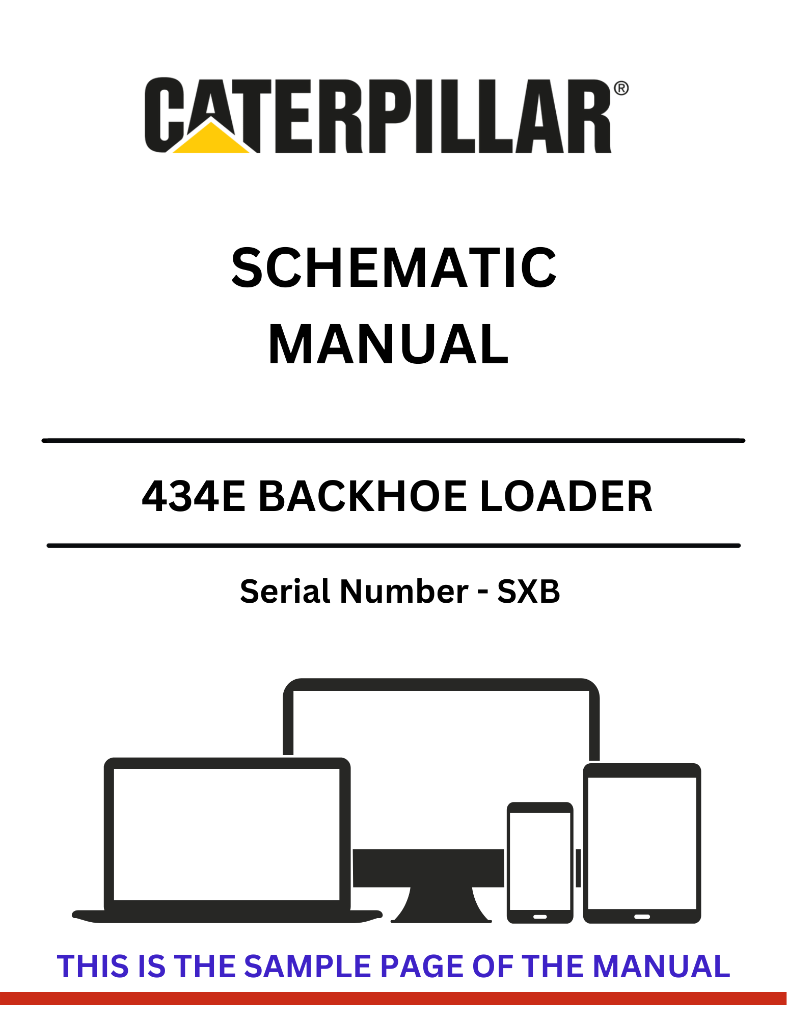 Discover the CAT 434E Backhoe Loader Schematic Manual (S/N - SXB). Access detailed diagrams and specifications to enhance your equipment maintenance and repair.