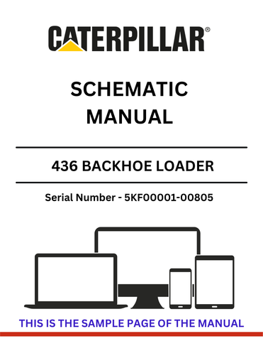 Discover the CAT 436 Backhoe Loader Schematic Manual for S/N 5KF00001-00805. Access detailed diagrams and specifications powered by the 4.236 diesel engine.