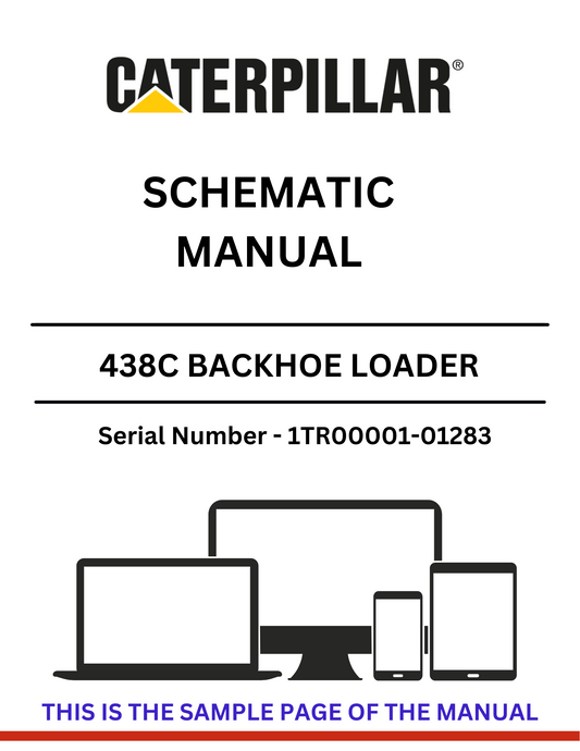 Discover the CAT 438C Backhoe Loader Schematic Manual for S/N 1TR00001-01283, powered by the reliable 3054 engine. Essential resource for operators and technicians.