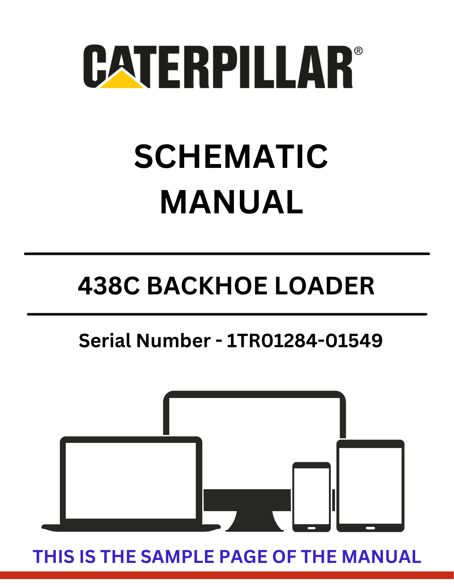  Discover the CAT 438C Backhoe Loader Schematic Manual for S/N 1TR01284-01549, powered by the reliable 3054 engine. Access essential diagrams and specifications.