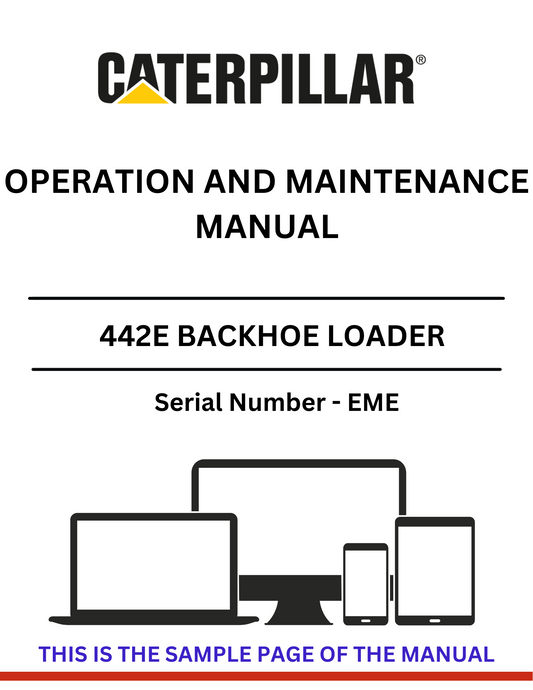 Discover the comprehensive CAT 442E Backhoe Loader Operation and Maintenance Manual. Ensure optimal performance and longevity with expert guidance tailored for S/N - EME.