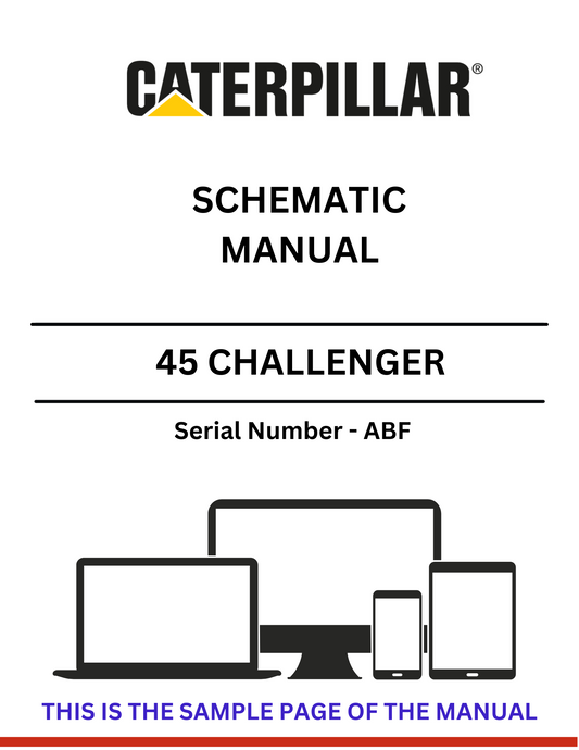 Discover the CAT 45 Challenger Schematic Manual for S/N - 4KW. Access detailed diagrams and technical information to enhance your equipment maintenance.
