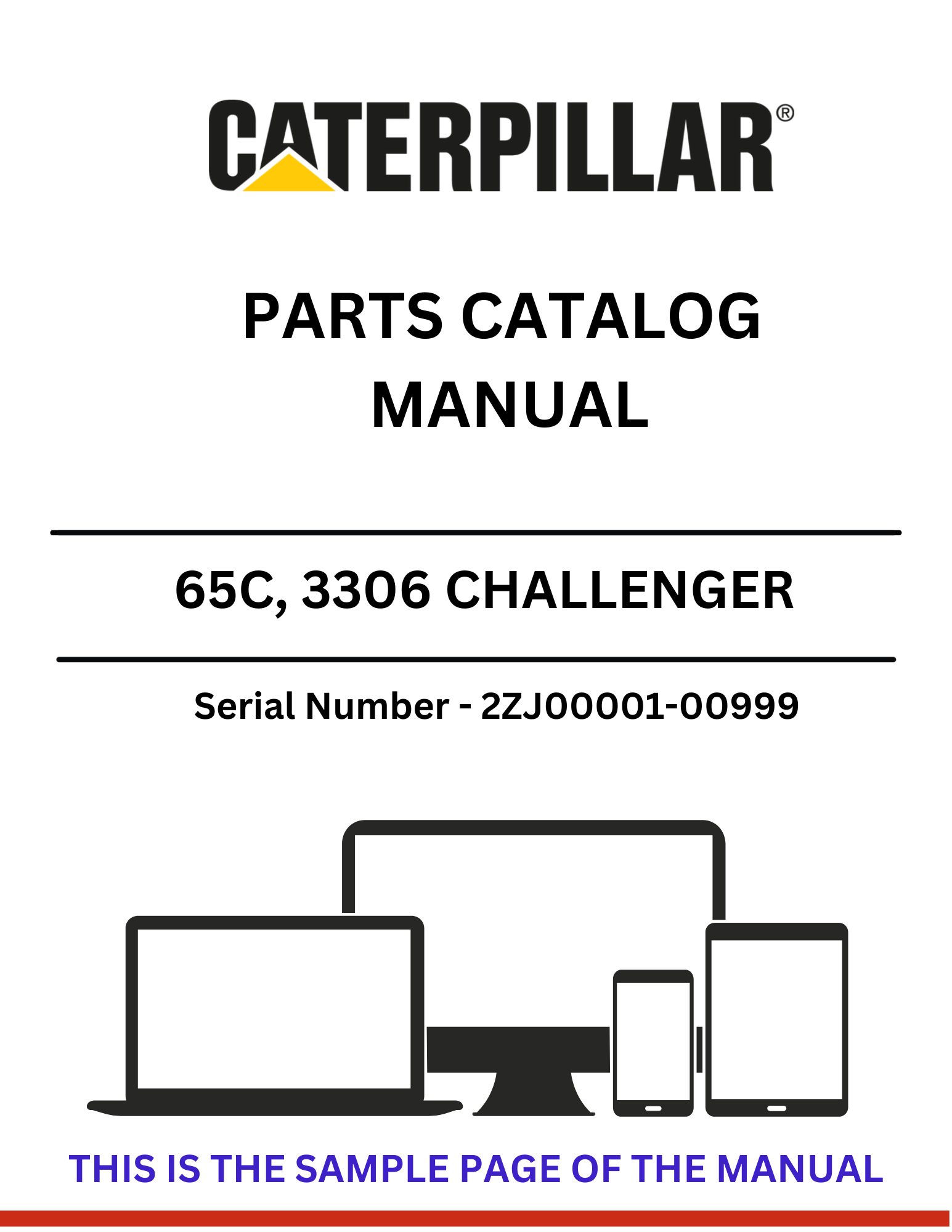 Discover the CAT 65C and 3306 Challenger parts catalog manual. Access detailed information and specifications for S/N 7YC00001 and above.