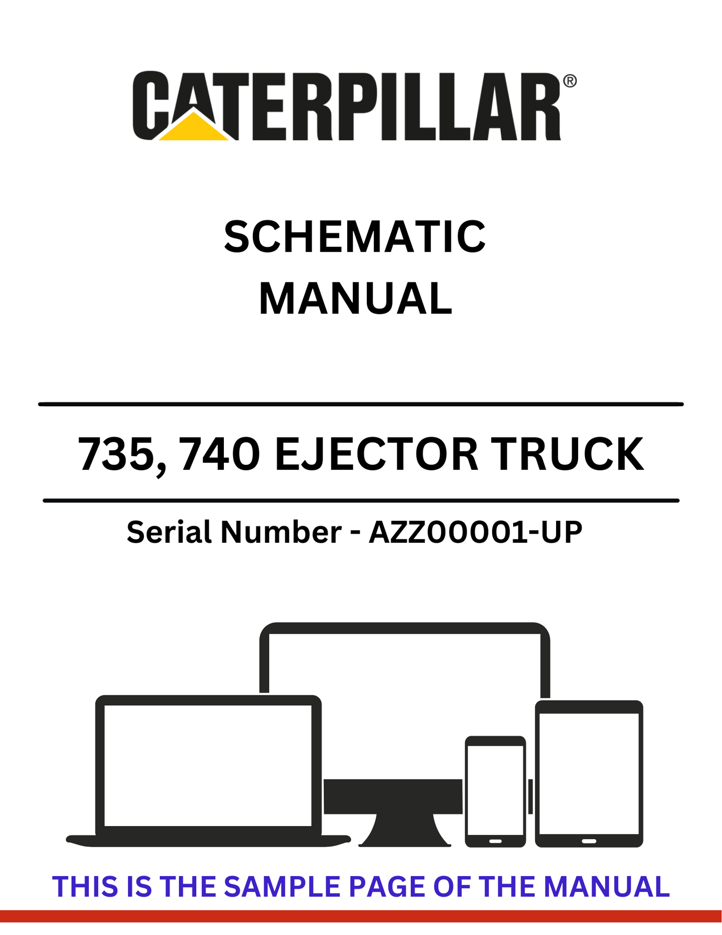 Discover the CAT 735 and 740 Ejector Truck Schematic Manual for models S/N AZZ00001-UP. Access detailed diagrams and technical insights for optimal performance.