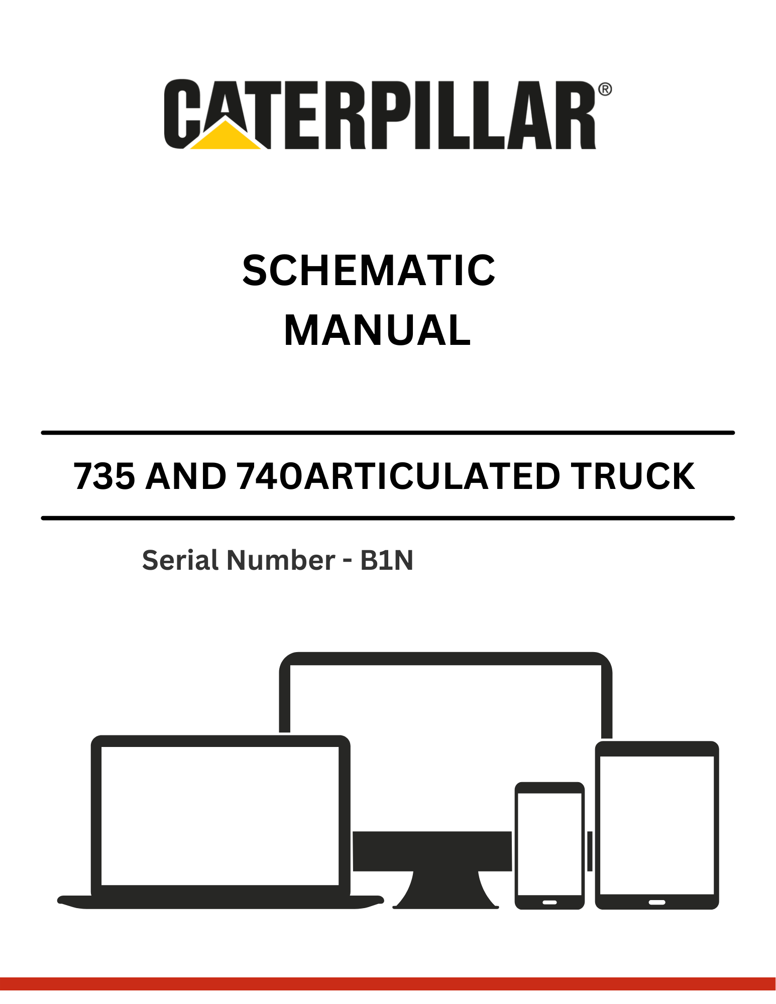 Discover detailed schematic manuals for CAT 735 and 740 articulated trucks, S/N - B1N. Enhance your maintenance and repair knowledge with our expert resources.