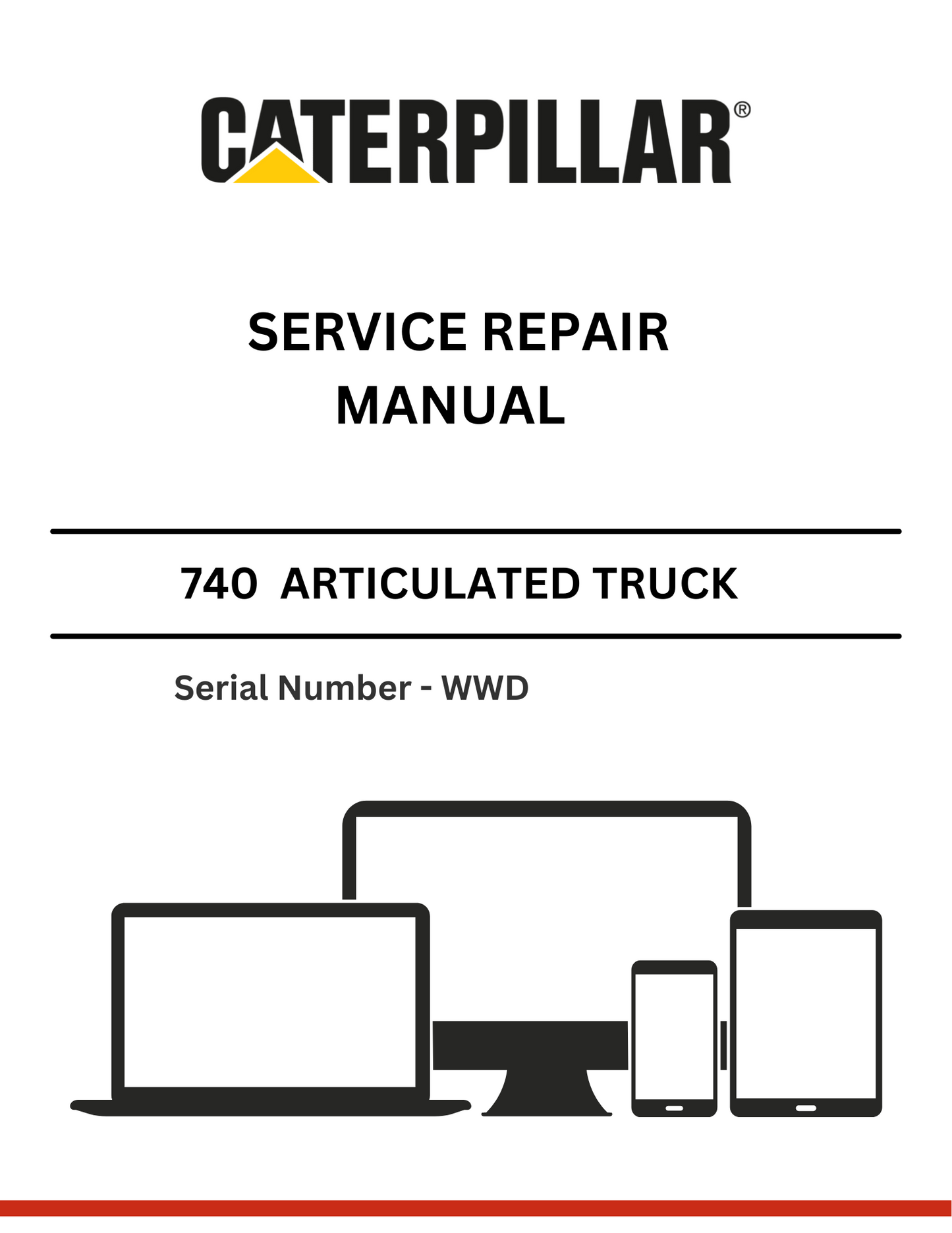 . Discover comprehensive service and repair manuals for the CAT 740 Articulated Truck (S/N - WWD). Ensure optimal performance and longevity of your equipment.