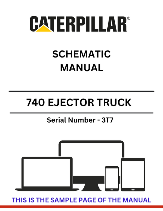 Get the CAT 740 Ejector Truck Schematic Manual (S/N - 3T7) for expert guidance on operation and maintenance. Ensure optimal performance with our resources.