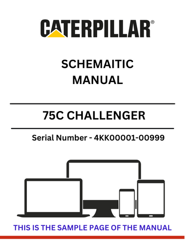 Discover the CAT 75C Challenger schematic manual for S/N 4KK00001-00999, powered by the reliable 3176 engine. Access detailed diagrams and specifications.