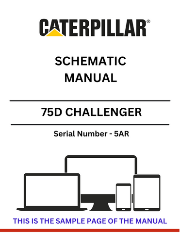 Discover the CAT 75D Challenger Schematic Manual (S/N - 5AR) for detailed insights and technical guidance. Perfect for maintenance and repair professionals.