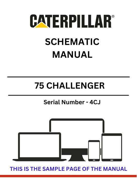  Discover the CAT 75 Challenger Schematic Manual (S/N - 4CJ) for detailed insights and technical guidance. Perfect for maintenance and repair professionals.