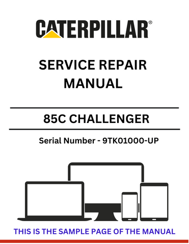 Discover the CAT 85C Challenger Service Repair Manual for S/N 9TK01000-UP, featuring comprehensive guidance for the 3176 engine. Get expert support today!