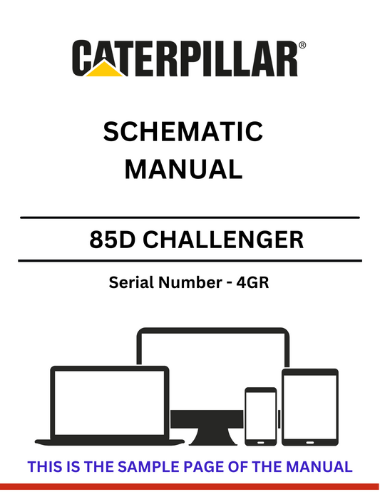 Discover the CAT 85D Challenger Schematic Manual (S/N - 4GR) for detailed insights and technical guidance. Perfect for maintenance and repair professionals.