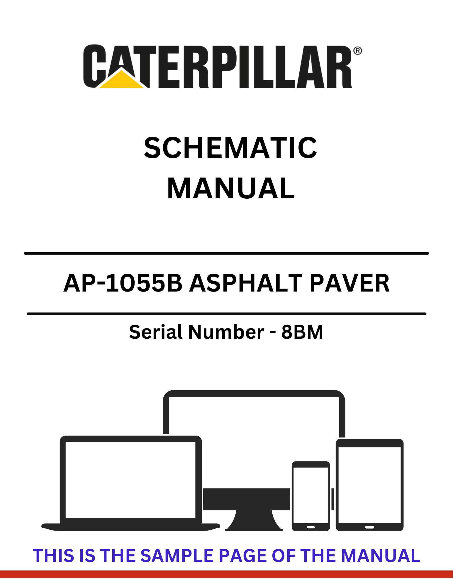  Discover the CAT AP-1055B Asphalt Paver Schematic Manual (S/N - 8BM). Access detailed diagrams and specifications to enhance your equipment maintenance and repair.