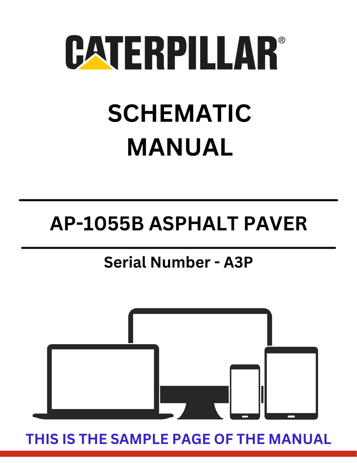 Discover the CAT AP-1055B Asphalt Paver Schematic Manual (S/N - A3P). Access detailed diagrams and specifications to enhance your equipment maintenance and repair.