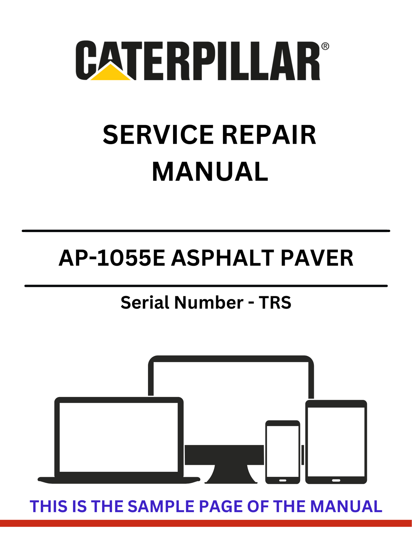 Discover the CAT AP-1055E Asphalt Paver Service Repair Manual (S/N - TRS) for comprehensive guidance on maintenance and repairs to keep your equipment running smoothly.