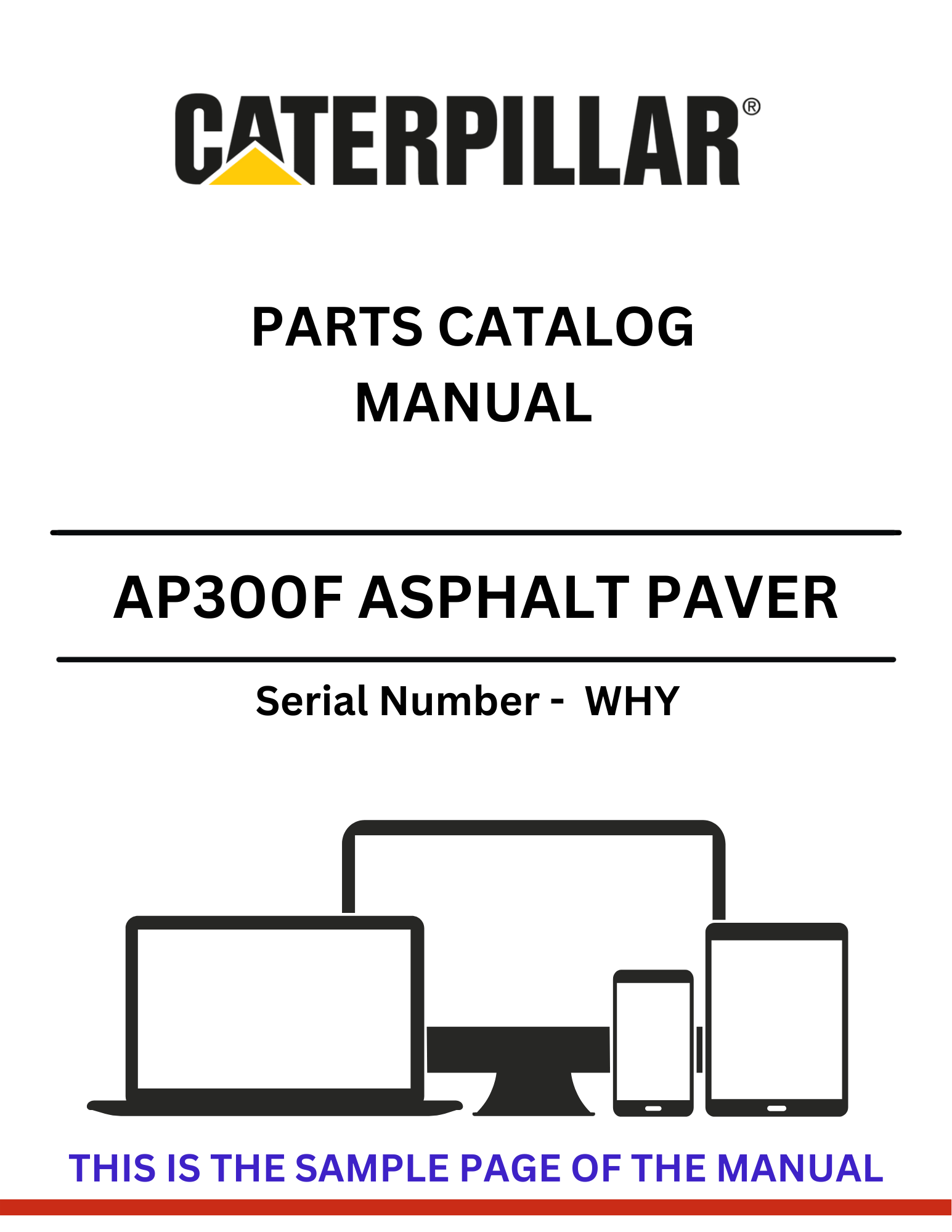 Discover the CAT AP300F Asphalt Paver Parts Catalog Manual. Find essential parts and specifications to enhance your paving operations efficiently.