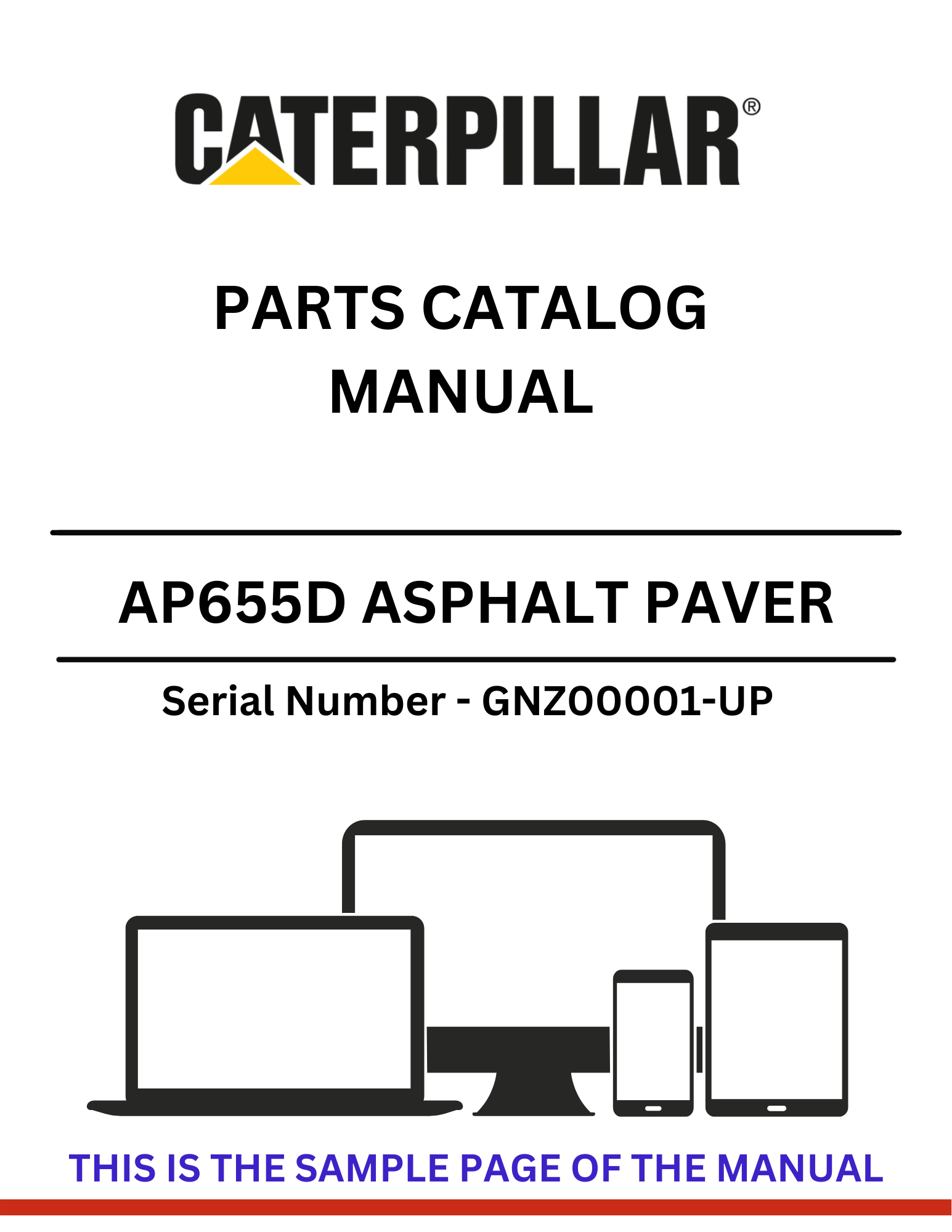 Access the CAT AP655D Asphalt Paver parts catalog manual, S/N GNZ00001-UP. Ensure your equipment runs smoothly with our detailed parts listings.