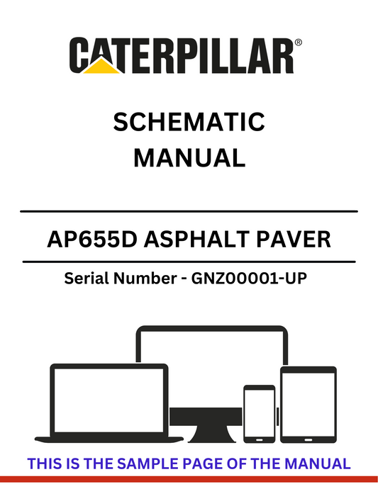 Explore the comprehensive schematic manual for the CAT AP655D Asphalt Paver, S/N GNZ00001-UP. Perfect for operators and technicians seeking in-depth information.