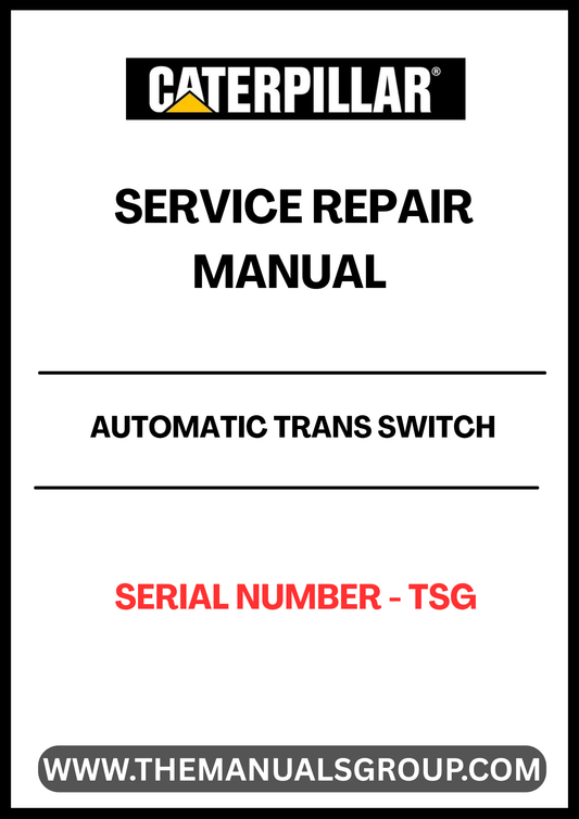 Discover the essential CAT Automatic Transfer Switch Service Repair Manual, specifically designed for serial number TSG. This comprehensive guide is your go-to resource for understanding the intricacies of your automatic transfer switch, ensuring optimal performance and longevity.