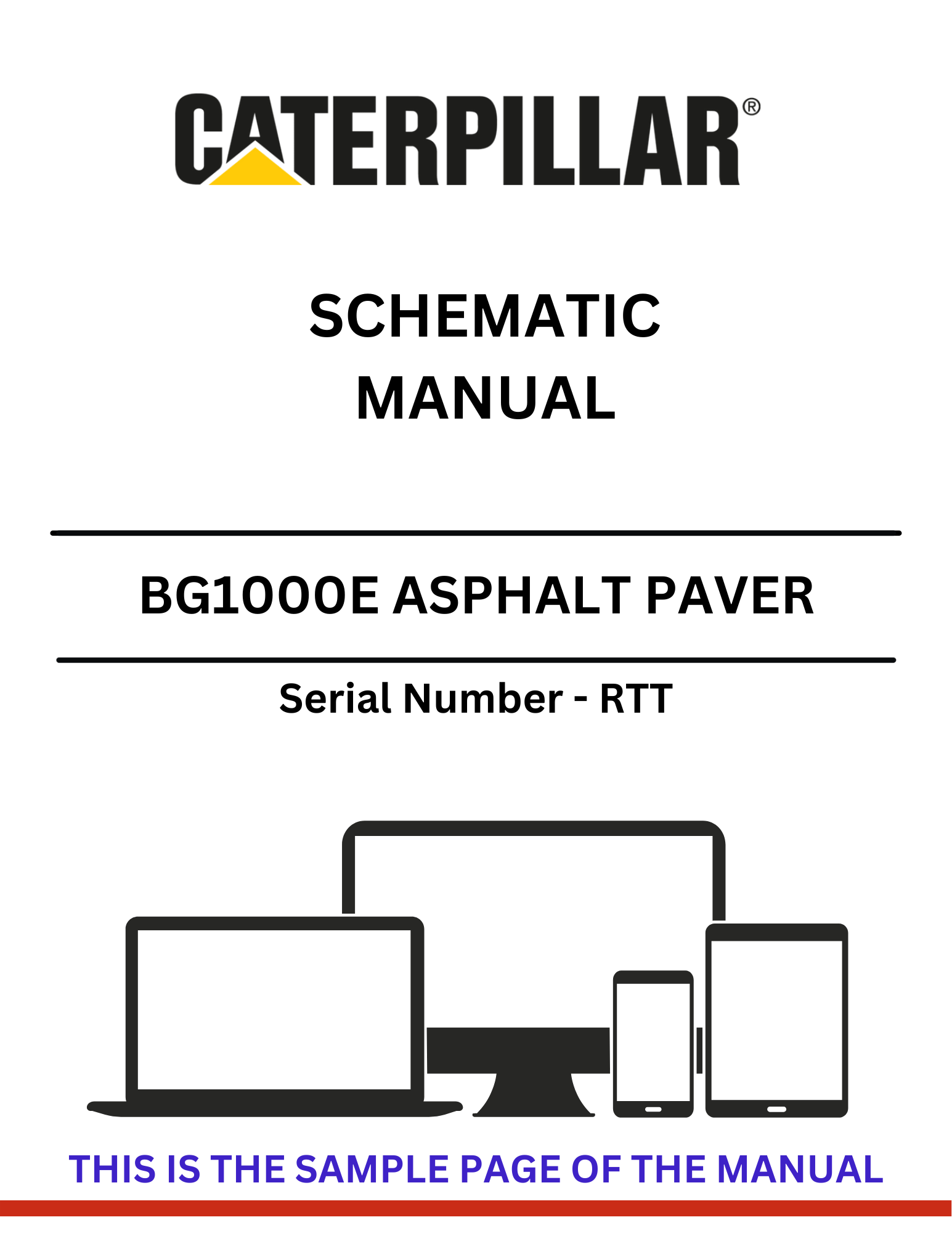 Access the CAT BG1000E Asphalt Paver Schematic Manual (S/N - RTT) for comprehensive schematics and expert tips to optimize your asphalt paving operations.