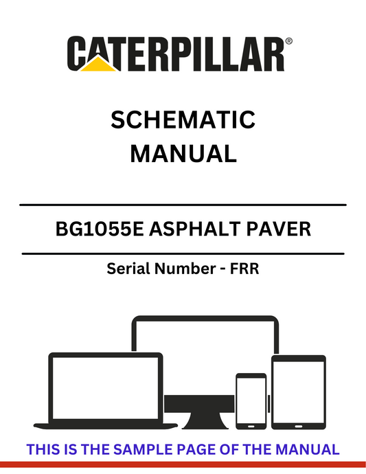 Explore the CAT BG1055E Asphalt Paver Schematic Manual (S/N - FRR) for essential diagrams and specifications to optimize your asphalt paving operations.