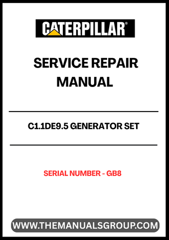 Ensure your CAT C1.1DE9.5 Generator Set operates at peak performance with the comprehensive Service Repair Manual, specifically designed for serial number GB8. This manual is an essential resource for technicians and operators, providing detailed instructions and insights to troubleshoot and maintain your generator effectively.
