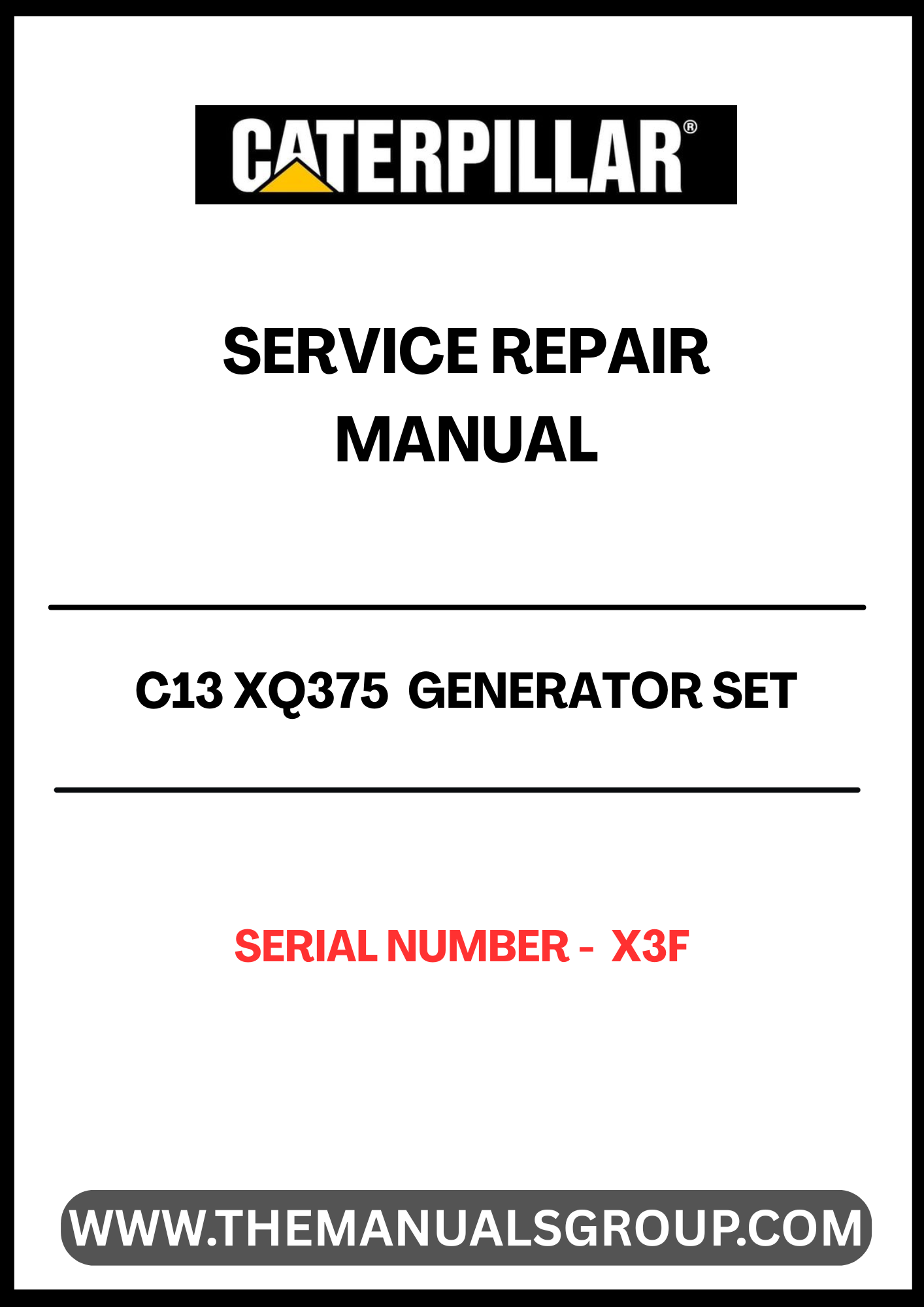 The CAT C13 XQ375 Generator Set Service Repair Manual is an essential resource for maintaining and troubleshooting your generator. Designed specifically for the C13 XQ375 model, this manual provides detailed instructions and diagrams to ensure optimal performance and longevity of your equipment.