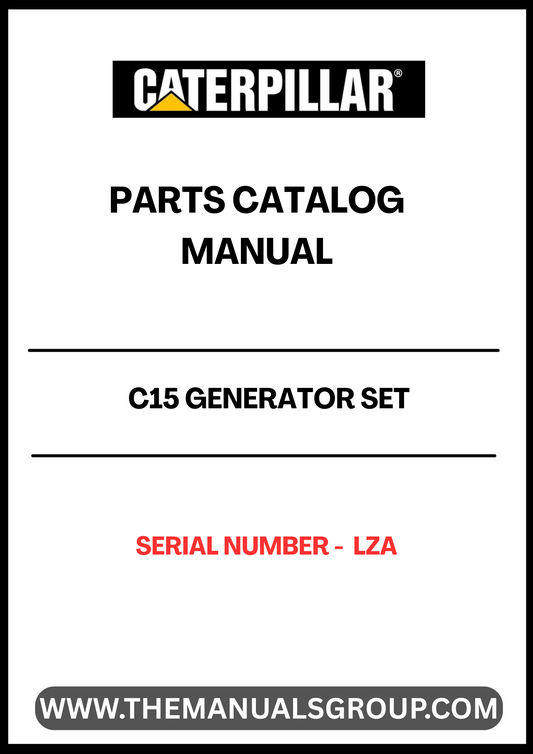 Discover the essential CAT C15 Generator Set Parts Catalog Manual, specifically designed for serial number LZA. This comprehensive manual serves as a vital resource for anyone looking to maintain or repair their CAT C15 generator, ensuring optimal performance and longevity.