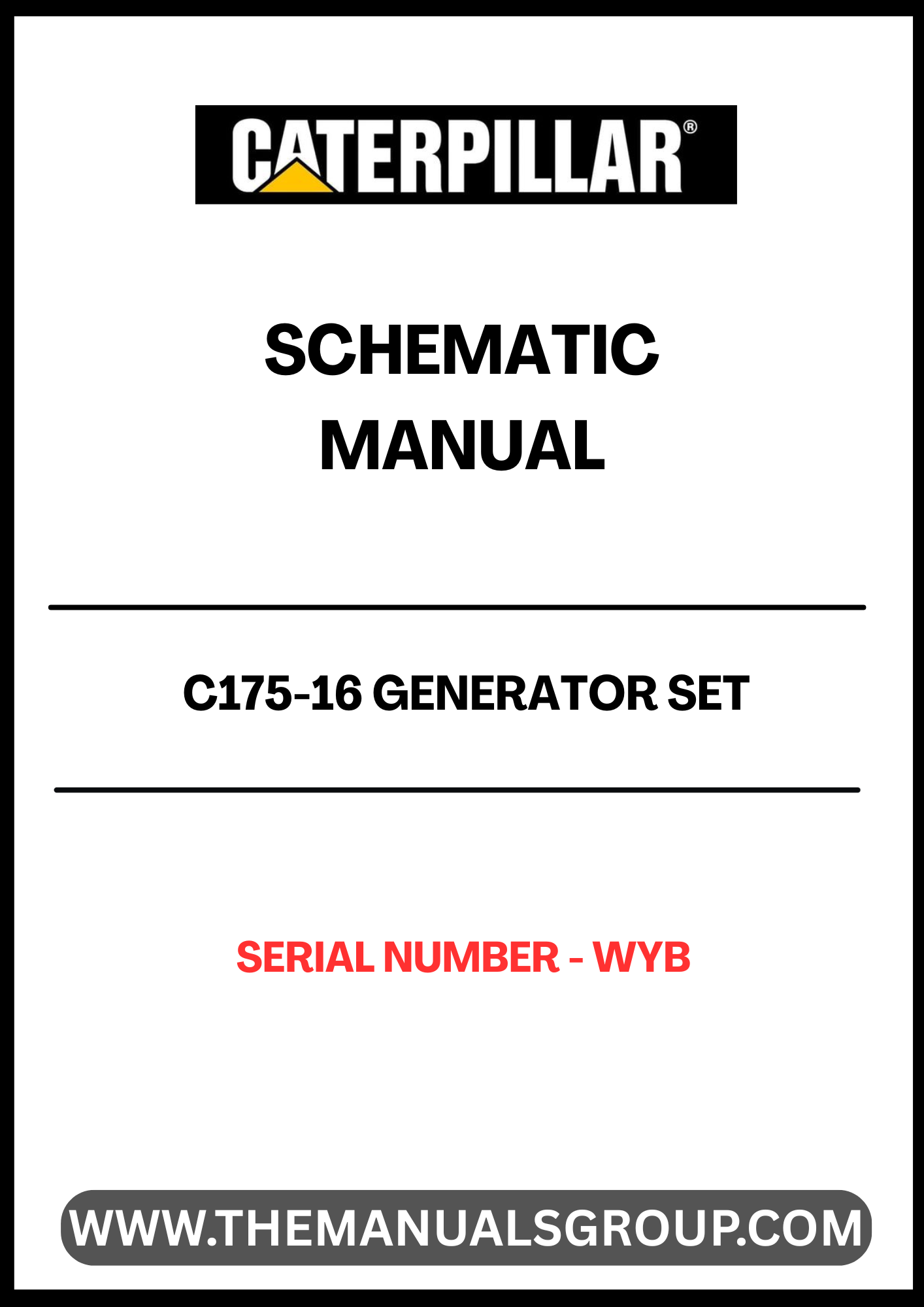 Discover the CAT C175-16 Generator Set Schematic Manual, a vital resource for professionals and enthusiasts alike. This comprehensive manual provides detailed schematics and diagrams, ensuring you have the necessary information to understand and maintain your generator set effectively. With the serial number WYB, this manual is tailored specifically for your model, guaranteeing accuracy and relevance.