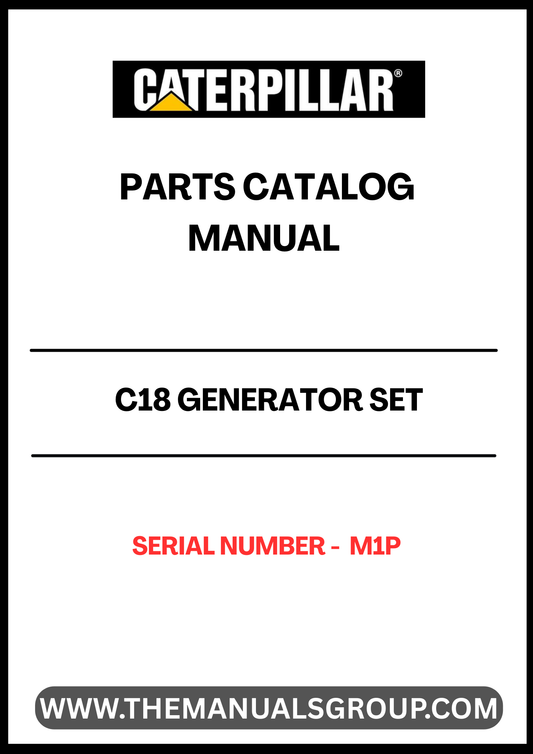 Discover the essential CAT C18 Generator Set Parts Catalog Manual, designed specifically for serial number M1P. This comprehensive manual serves as a vital resource for technicians and operators, providing detailed information on parts, specifications, and maintenance procedures to ensure optimal performance of your generator set.