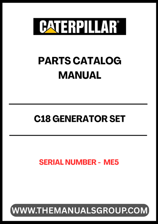 Discover the essential CAT C18 Generator Set Parts Catalog Manual, designed specifically for serial number N1C. This comprehensive manual serves as a vital resource for maintenance and repair, ensuring your generator operates at peak performance.
