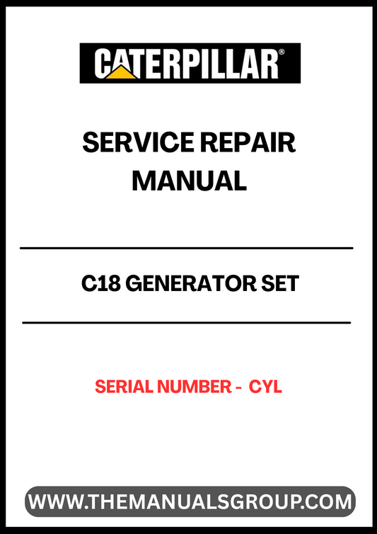 Ensure your CAT C18 Generator Set operates at peak performance with our comprehensive Service Repair Manual. Designed specifically for the C18 model, this manual provides detailed instructions and diagrams to assist you in troubleshooting and repairing your generator efficiently.
