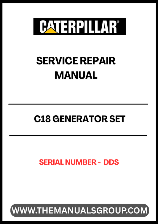  Ensure the longevity and optimal performance of your CAT C18 Generator Set with our comprehensive Service Repair Manual, specifically designed for serial number DDS. This manual is an essential resource for technicians and operators, providing detailed instructions and insights into maintenance and repair procedures.