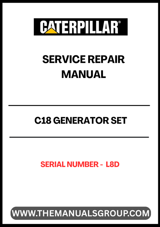 Ensure your CAT C18 Generator Set operates at peak performance with our comprehensive Service Repair Manual, specifically designed for serial number L8D. This manual is an essential resource for technicians and operators, providing detailed instructions and insights for effective maintenance and troubleshooting.